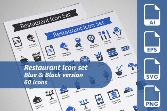 Enhance Your Design Projects with the Versatile Restaurant Icon Set