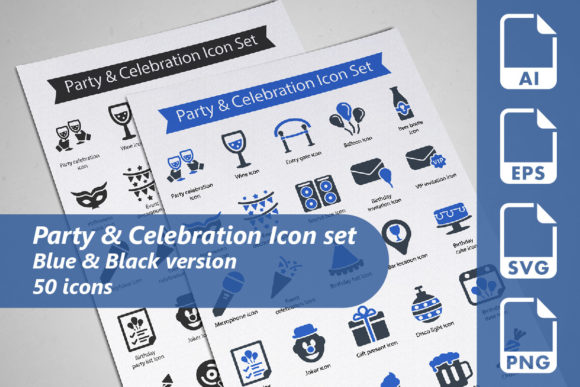 Enhance Your Designs with Party Celebration Icons