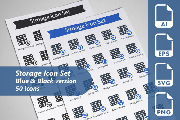 Explore the Versatile Storage Icon Set