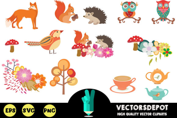 Unleash Creativity with Autumn Fun Clipart: A Versatile Illustration Pack for All Your Design Needs