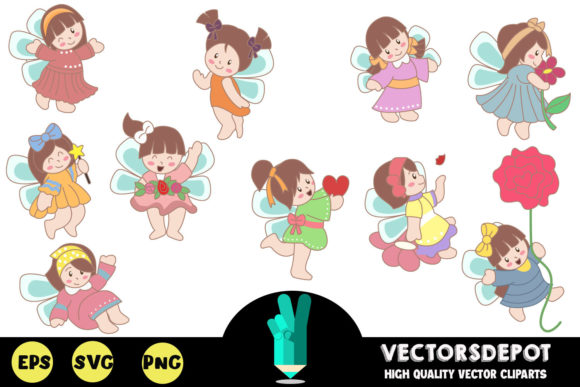 Unlock Creativity with Beautiful Fairy Clipart Bundle