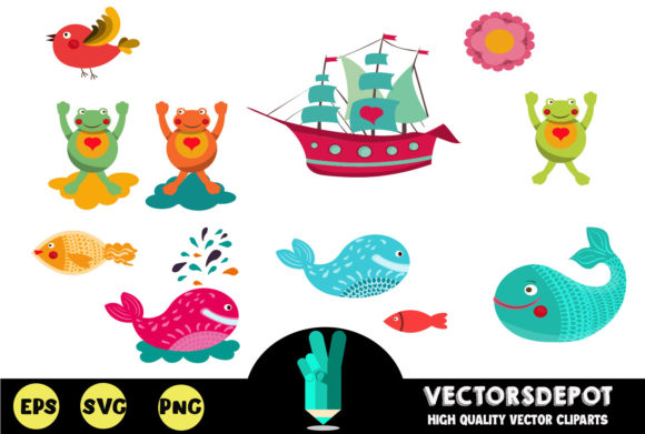 Unlocking Creativity with Sea World Clipart: A Versatile Illustration Pack